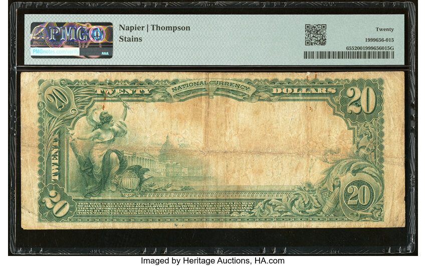 1902 $20  3rd Charter Period, 3rd Issue, Plain Back (Fr. 655) thumbnail 11