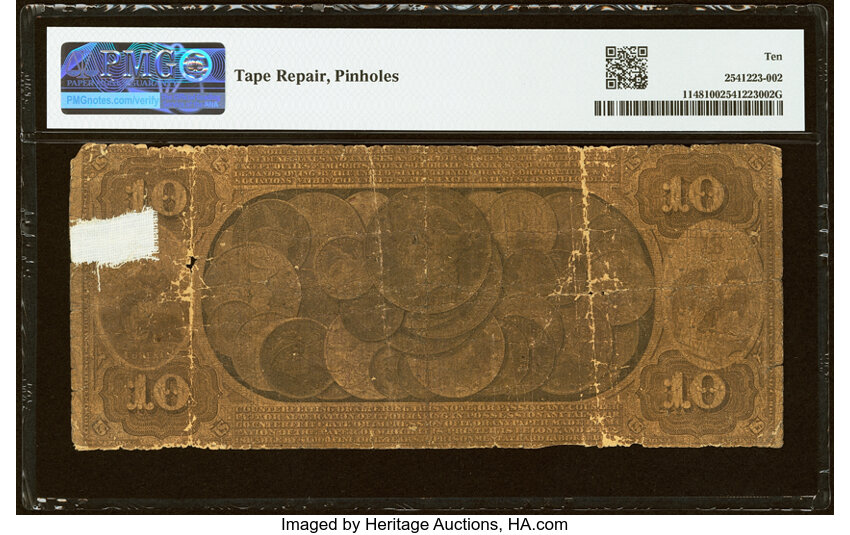 1874 $10  San Jose (Fr. 1148) thumbnail 4