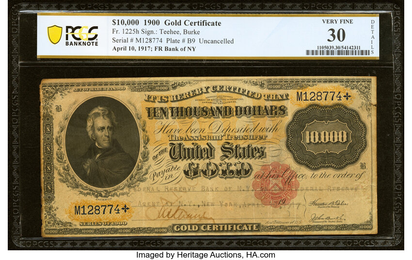 1900 $10,000  (Fr. 1225h) thumbnail 7