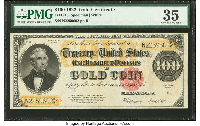 1922 $100  (Fr. 1215) thumbnail 9