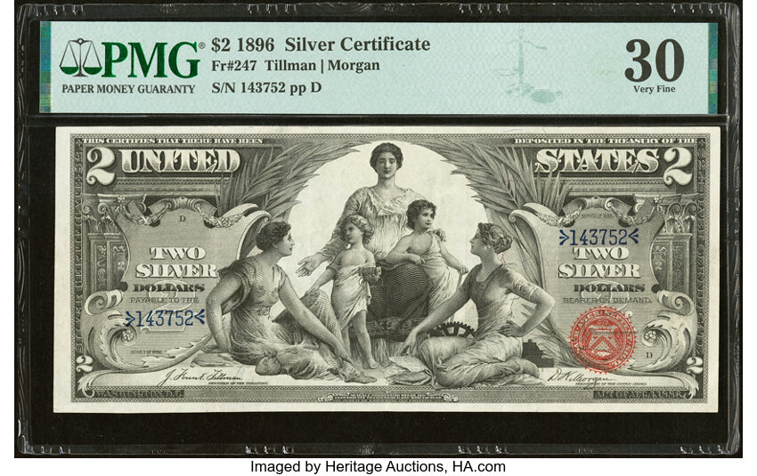 1896 $2  (Fr. 247) thumbnail 10