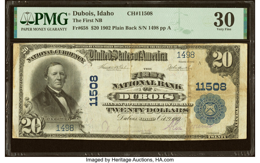 1902 $20  3rd Charter Period, 3rd Issue, Plain Back (Fr. 658) thumbnail 4
