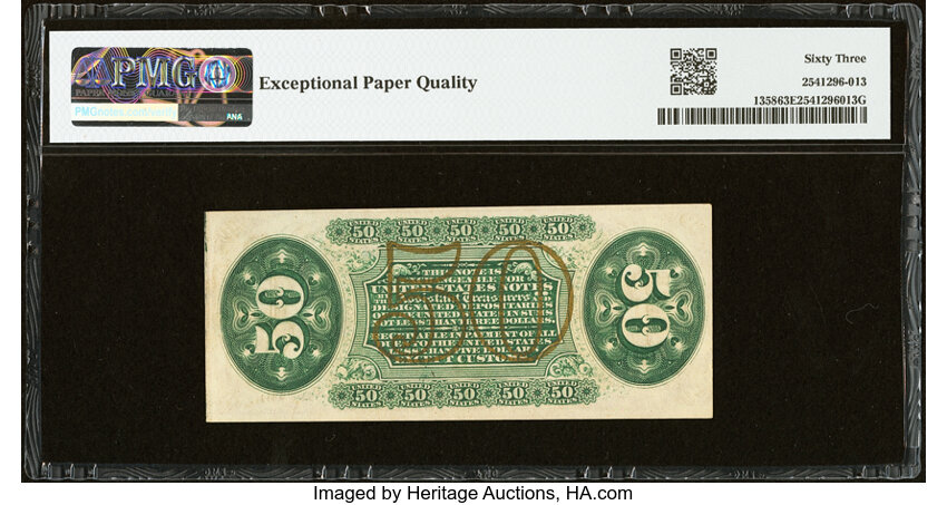  50c Seated Figure of Justice (Fr. 1358) thumbnail 9