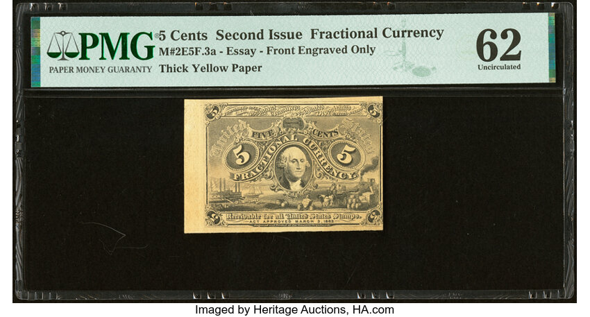  5c Jefferson Postage Stamp Obverse (Fr. 1231) thumbnail 5
