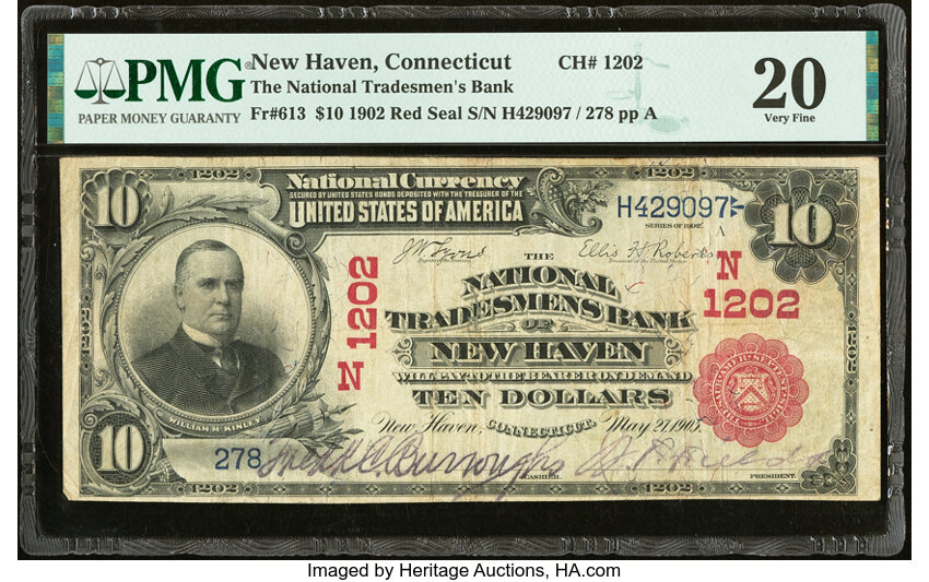 1902 $10  3rd Charter Period, 1st Issue, Red Seal (Fr. 613) thumbnail 14