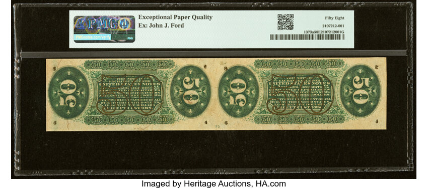  50c Bust of Edwin Stanton (Fr. 1373a) thumbnail 3