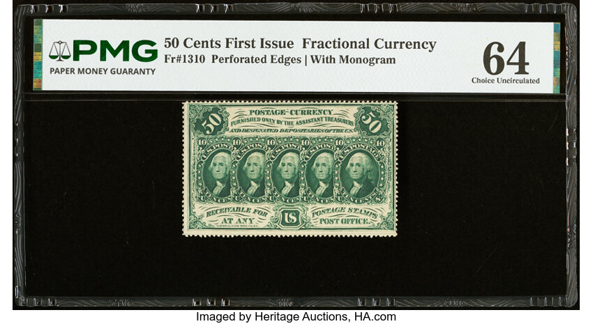  50c Five Stamps Obverse (Fr. 1310) thumbnail 3
