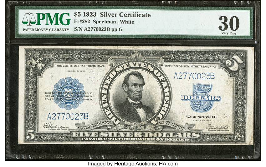 1923 $5  (Fr. 282) thumbnail 10