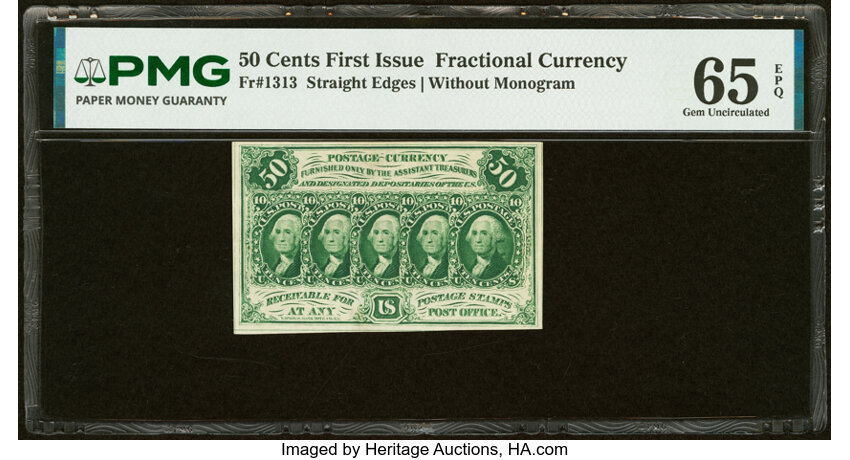 50c Five Stamps Obverse (Fr. 1313) thumbnail 2