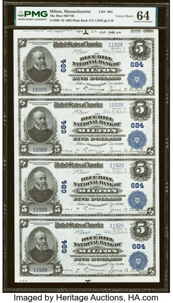 1902 $5  3rd Charter Period, 3rd Issue, Plain Back (Fr. 598) thumbnail 4