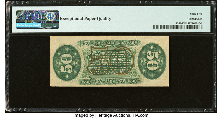  50c Seated Figure of Justice (Fr. 1358) thumbnail 8