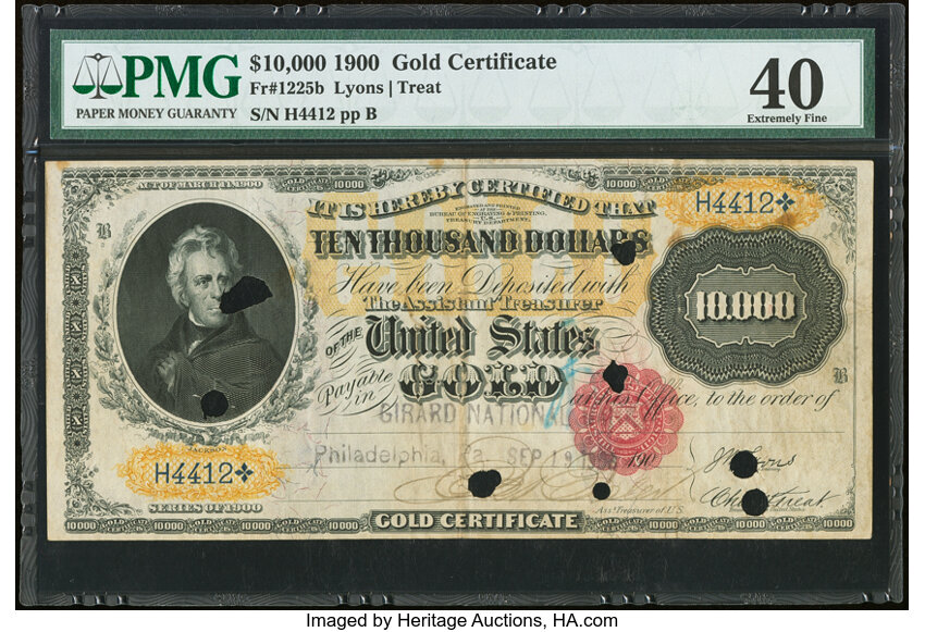 1900 $10,000  (Fr. 1225b) thumbnail 2