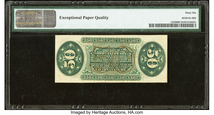  50c Head of General Spinner (Fr. 1333) thumbnail 9