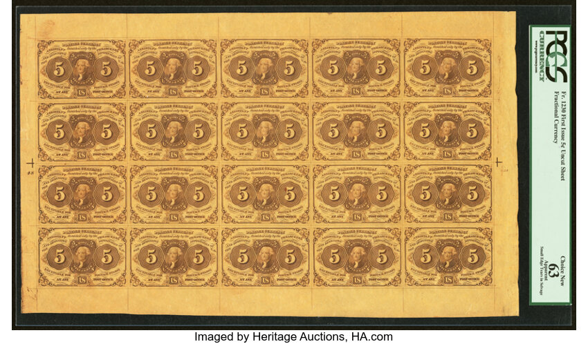  5c Jefferson Postage Stamp Obverse (Fr. 1230) thumbnail 5
