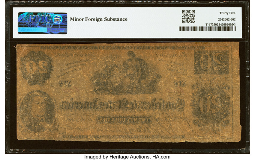 1862 $20  Fantasy/Essay Note (Fr. T47) thumbnail 5