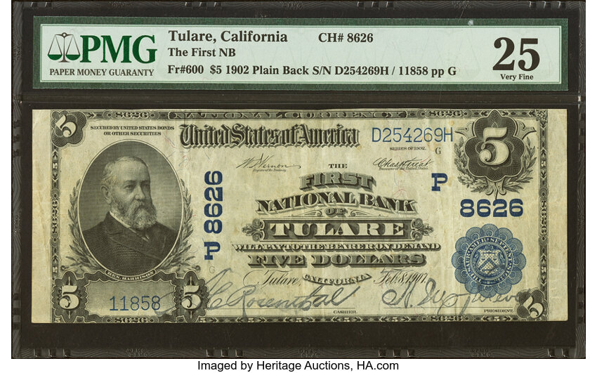1902 $5  3rd Charter Period, 3rd Issue, Plain Back (Fr. 600) thumbnail 14