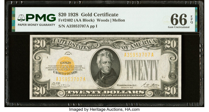 1928 $20  (Fr. 2402) thumbnail 3
