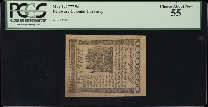 May 1, 1777 9d Delaware (Fr. DE84) thumbnail 3