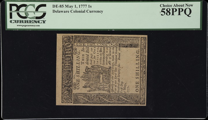 May 1, 1777 1s Delaware (Fr. DE85) thumbnail 3