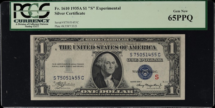1935A $1  S Experimental (Fr. 1610) thumbnail 6