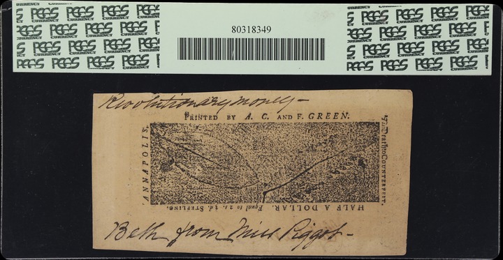 Apr 10, 1774 $1/2 Maryland (Fr. MD64) thumbnail 10