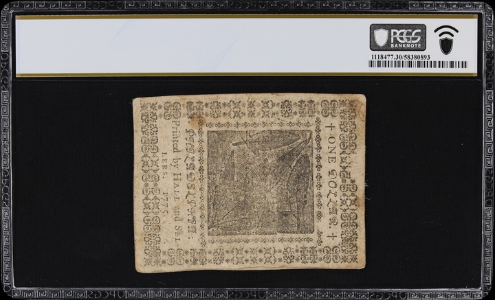 Nov 29, 1775 $1  Continental Currency (Fr. CC11) thumbnail 10
