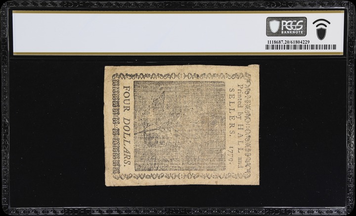 Jan 14, 1779 $4  Continental Congress (Fr. CC90) thumbnail 7