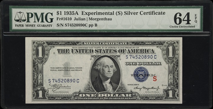 1935A $1  S Experimental (Fr. 1610) thumbnail 5