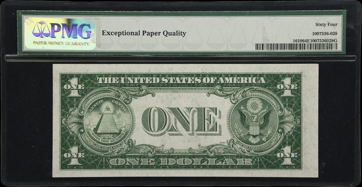 1935A $1  S Experimental (Fr. 1610) CU64 thumbnail 2
