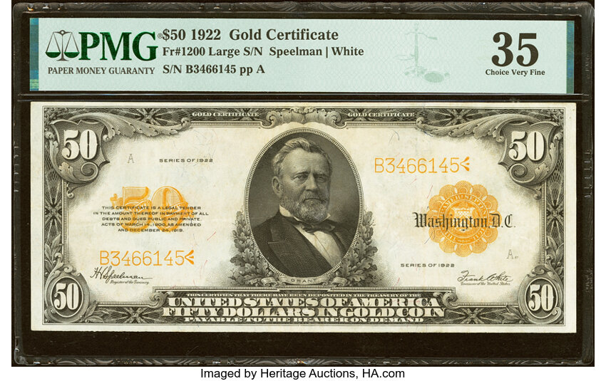 1922 $50  (Fr. 1200) thumbnail 2