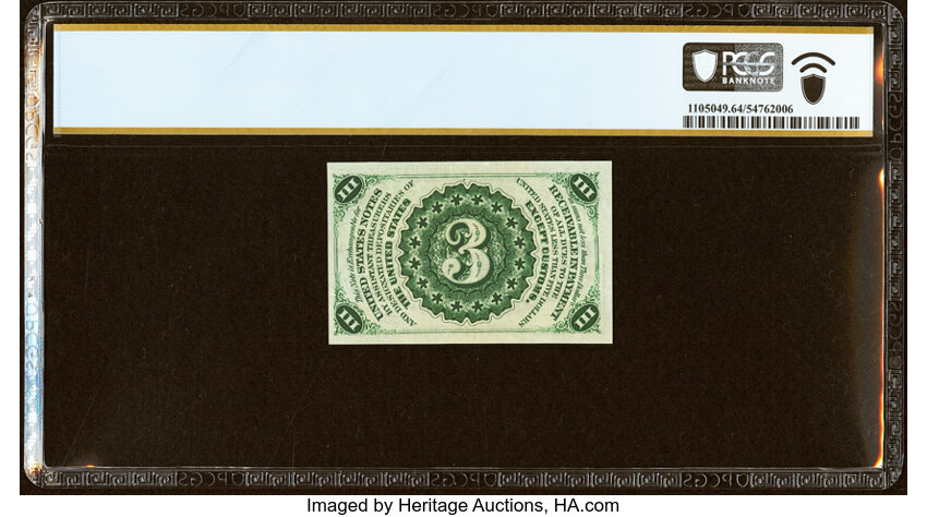  3c Head of George Washington (Fr. 1227) thumbnail 20