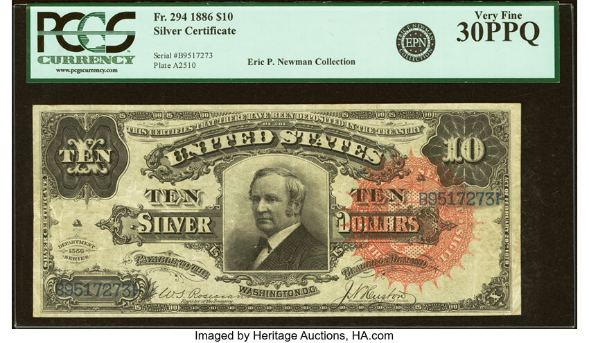 1886 $10  (Fr. 294) thumbnail 3
