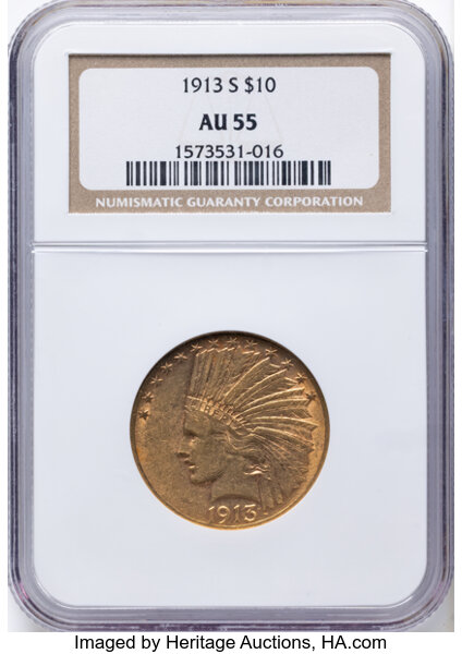 1913-S $10  MS thumbnail 2