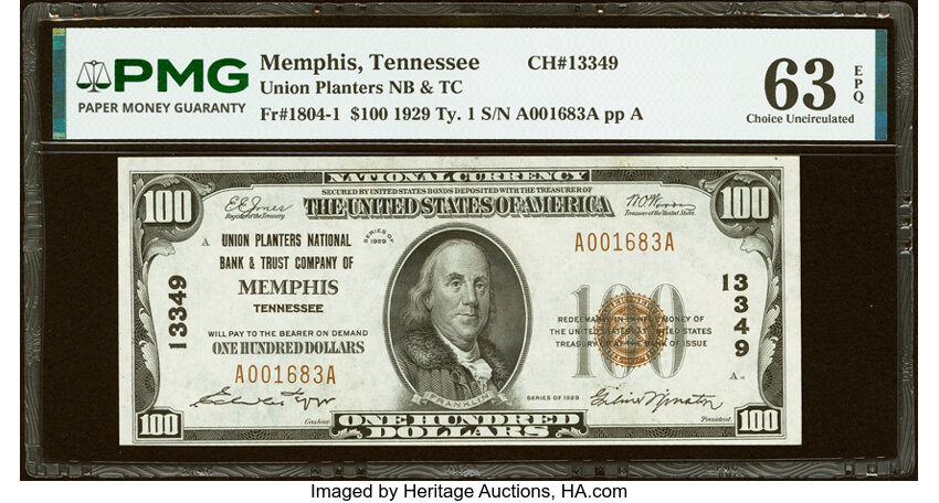 1929 $100  Type 1 (Fr. 1804-1) thumbnail 2