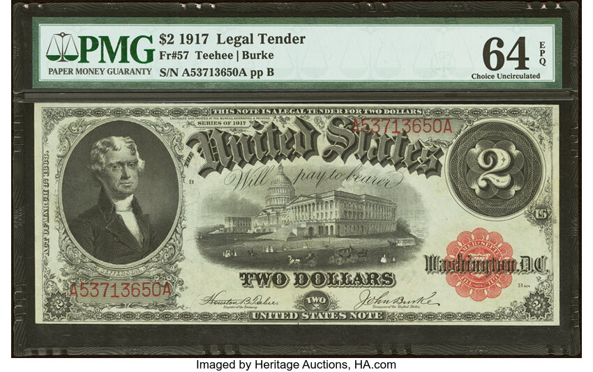 1917 $2  (Fr. 57) thumbnail 2