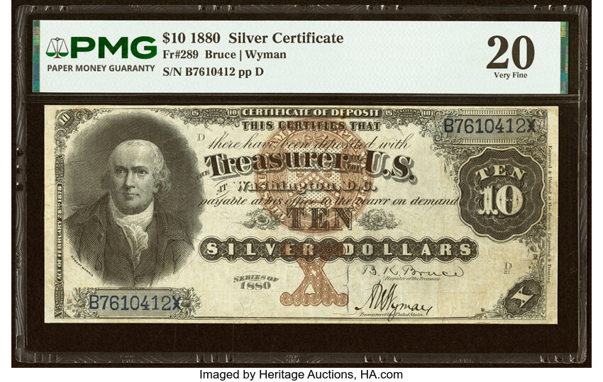 1880 $10  (Fr. 289) thumbnail 3