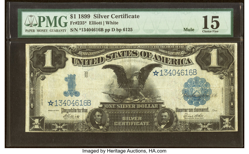1899 $1  Star Replacement (Fr. 235*) thumbnail 4
