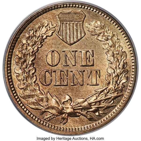 1860 1c Pointed Bust, FS-401 MS thumbnail 9
