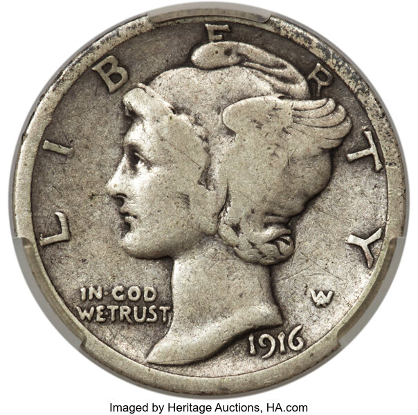 1916-D 10c MS thumbnail 5