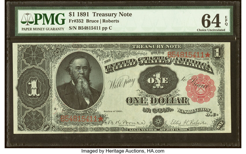1891 $1  (Fr. 352) thumbnail 2