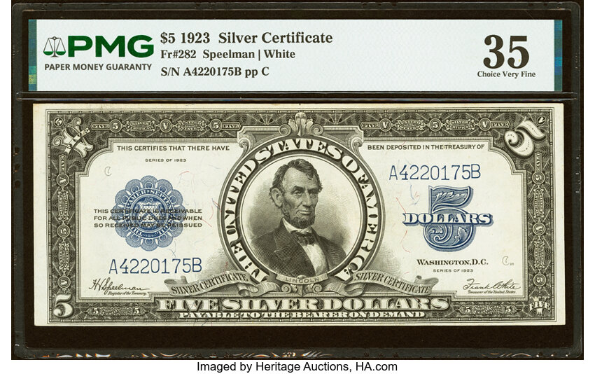 1923 $5  (Fr. 282) thumbnail 5