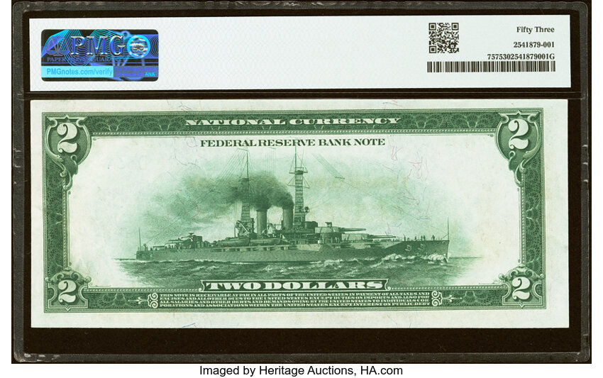 1918 $2  Cleveland (Fr. 757) thumbnail 10