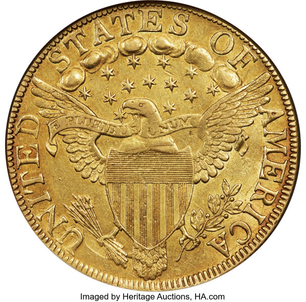 1803 $10  Small Stars Reverse, BD-4 MS thumbnail 3