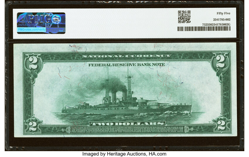 1918 $2  New York (Fr. 752) thumbnail 6