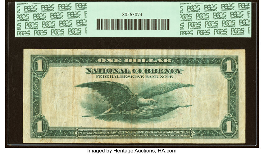 1918 $1  New York, Star Replacement (Fr. 713*) thumbnail 5