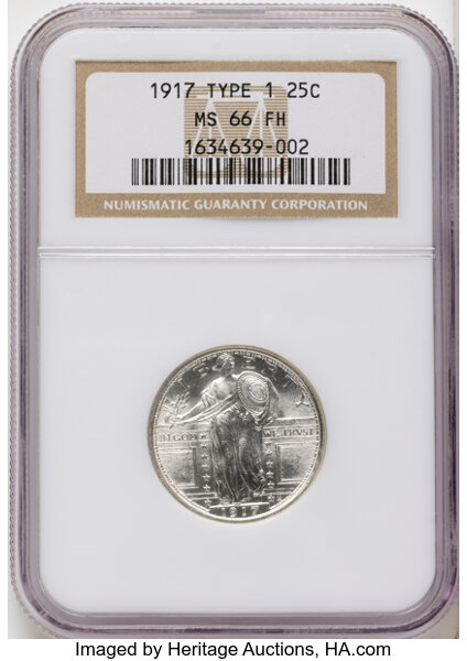 1917 25c Type 1 MS FH thumbnail 6