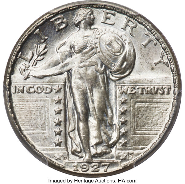 1927-D 25c MS FH thumbnail 3