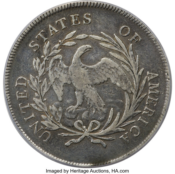 1795 $1  Draped Bust, Off-Center Bust, B-14, BB-51 MS thumbnail 9
