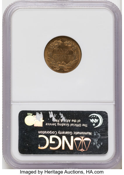 1857 1c Flying Eagle, Obverse of 1856, FS-401b, S-2 MS thumbnail 12