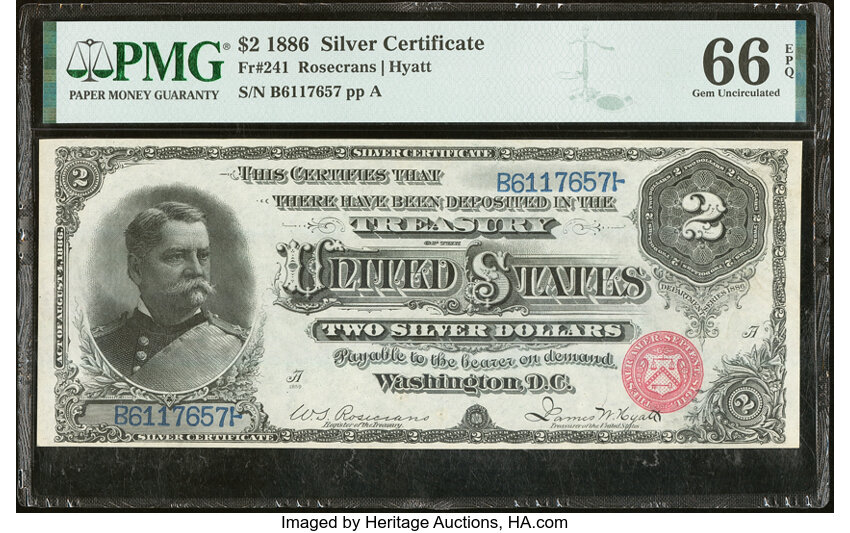 1886 $2  (Fr. 241) thumbnail 2